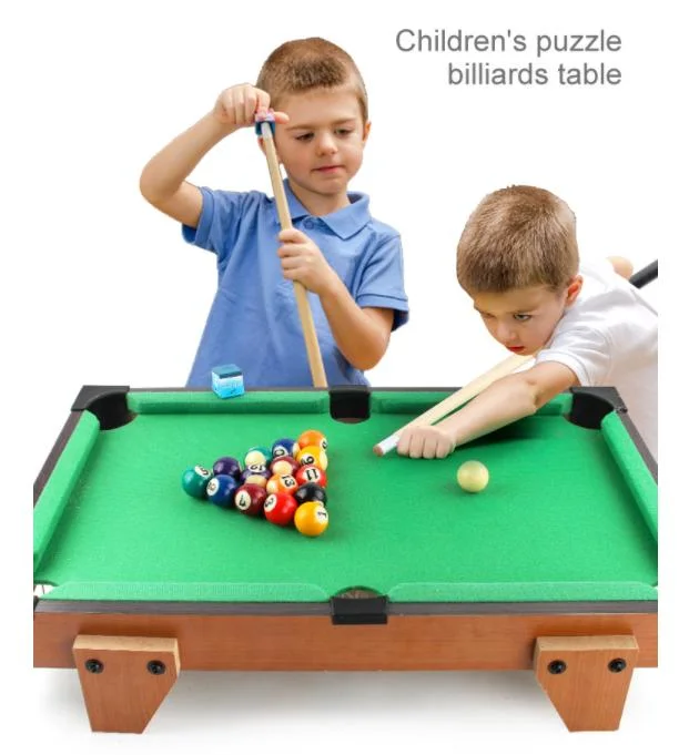 High Quality Indoor Games Desktop Sport Games Wooden Mini Billiards Table for Children