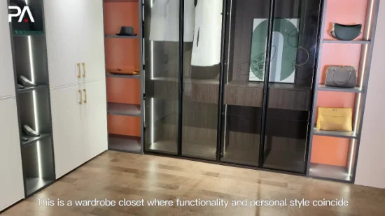 Mobília de quarto personalizada por atacado PA de madeira modular moderno closet design guarda-roupa de quarto