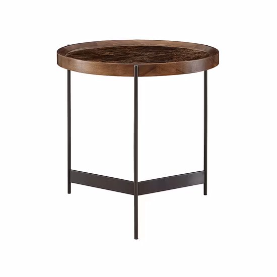 Mesa de centro personalizada de fábrica com tampo de mármore para sala de estar mesa de chá